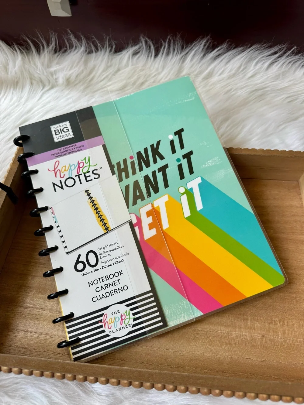The Happy Planner BIG Happy Notes Dot Grid Notebook Rainbow 60 Sheets